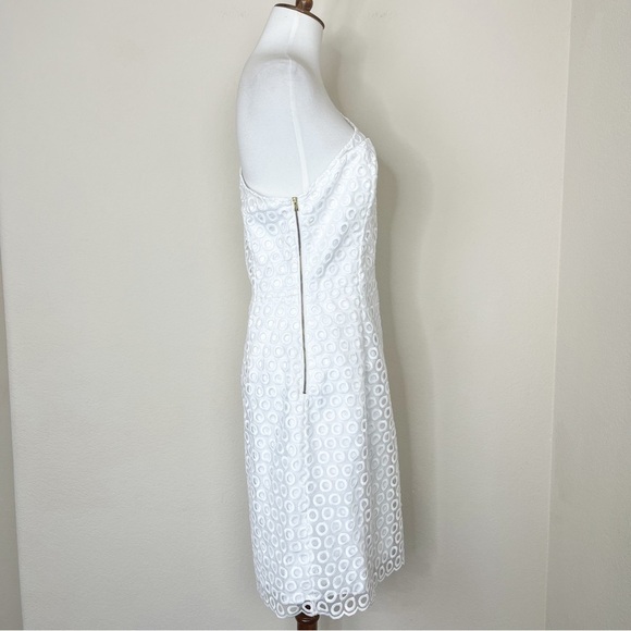 Lilly Pulitzer Davids Dress in Resort White One Shoulder - Picture 9 of 13